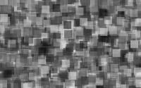 Black and white squares in a chaotic pattern