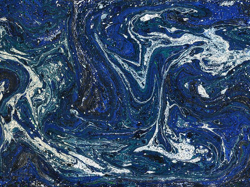 Blue and White Marbled pattern