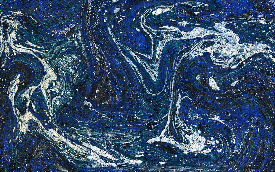 Blue and White Marbled pattern